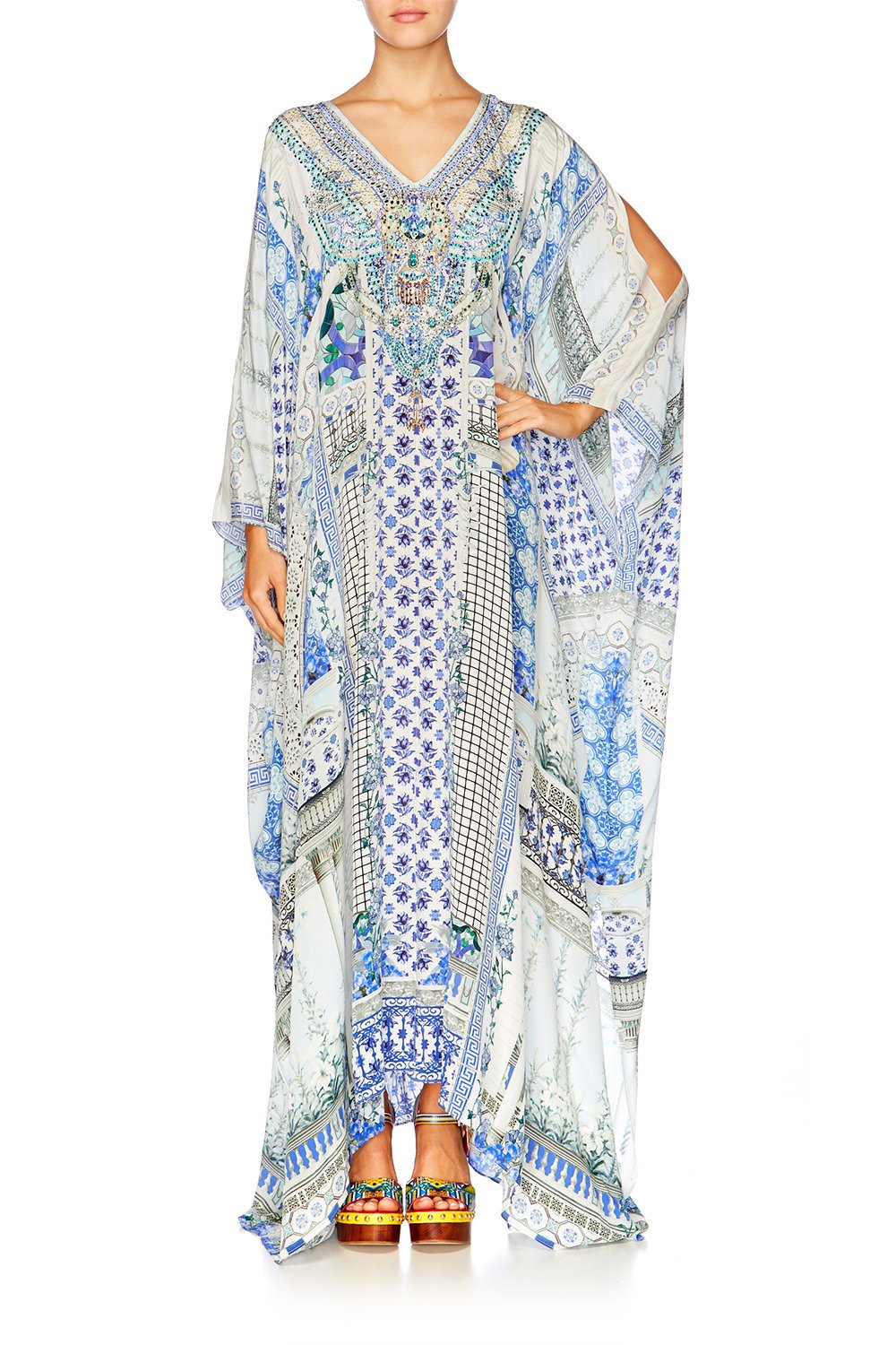 SALVADOR SUMMER SPLIT FRONT & SLEEVE KAFTAN