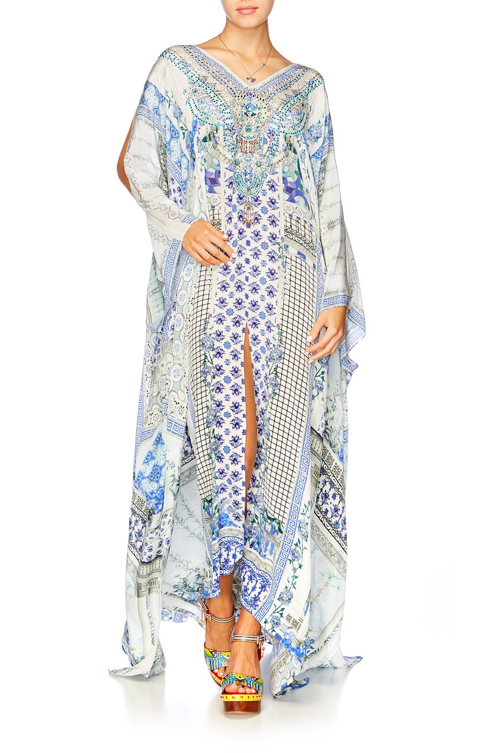 SALVADOR SUMMER SPLIT FRONT & SLEEVE KAFTAN