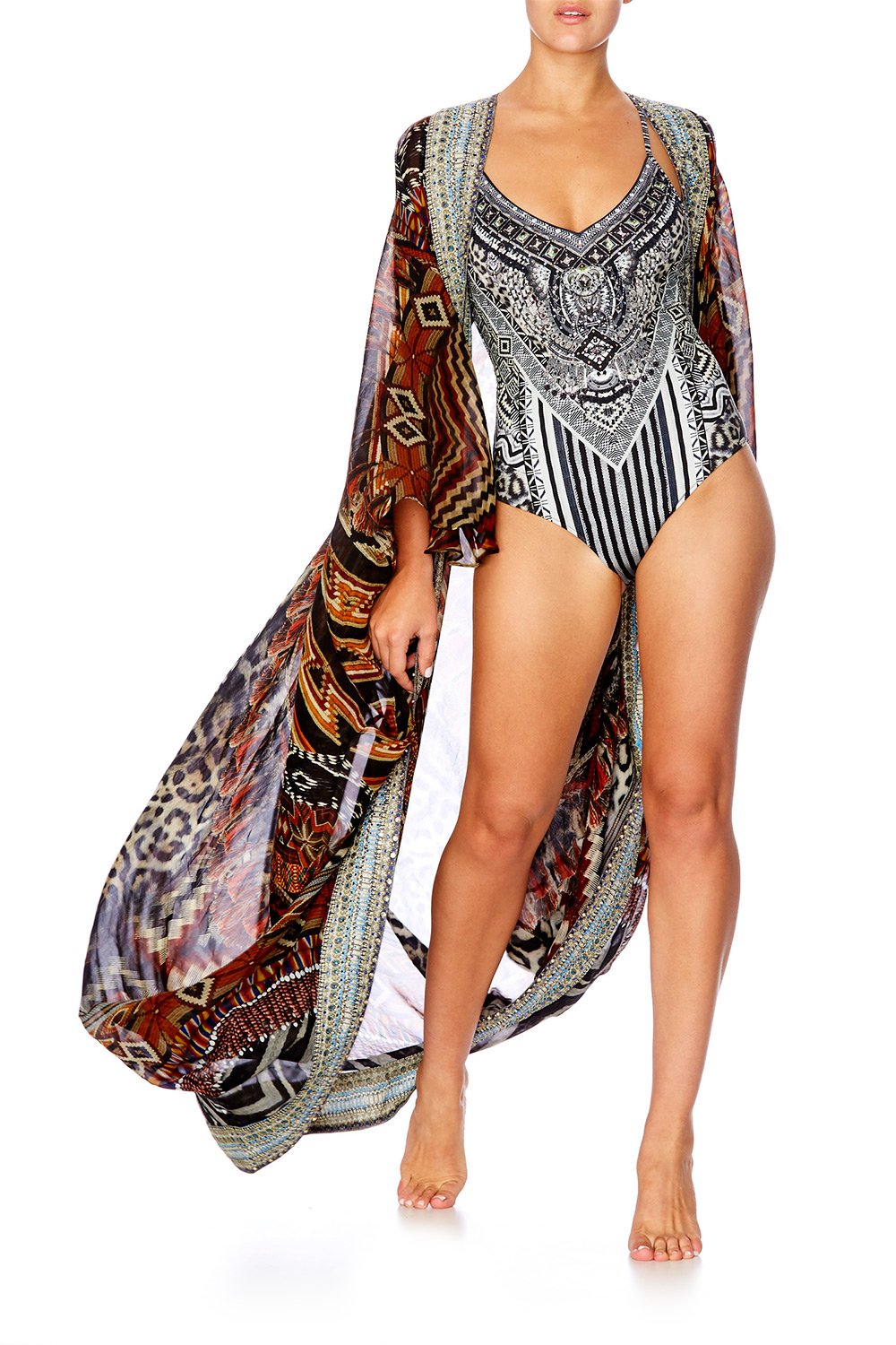 TRIBAL THEORY V-NECK ONE PIECE