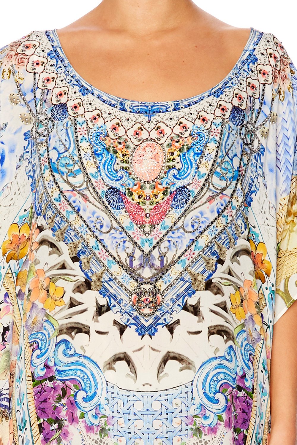 GIRL NEXT DOOR ROUND NECK KAFTAN