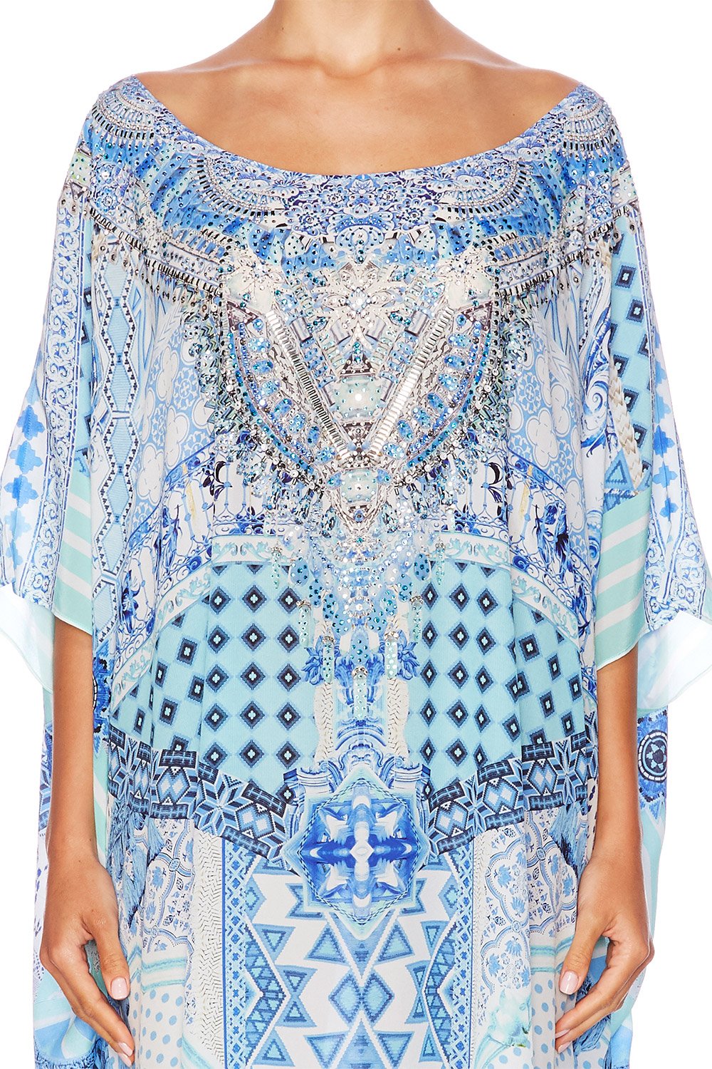 CAMILLA DAY DREAMER ROUND NECK KAFTAN
