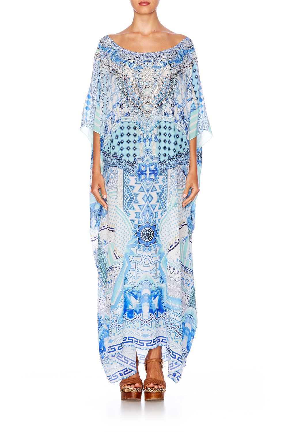 CAMILLA DAY DREAMER ROUND NECK KAFTAN