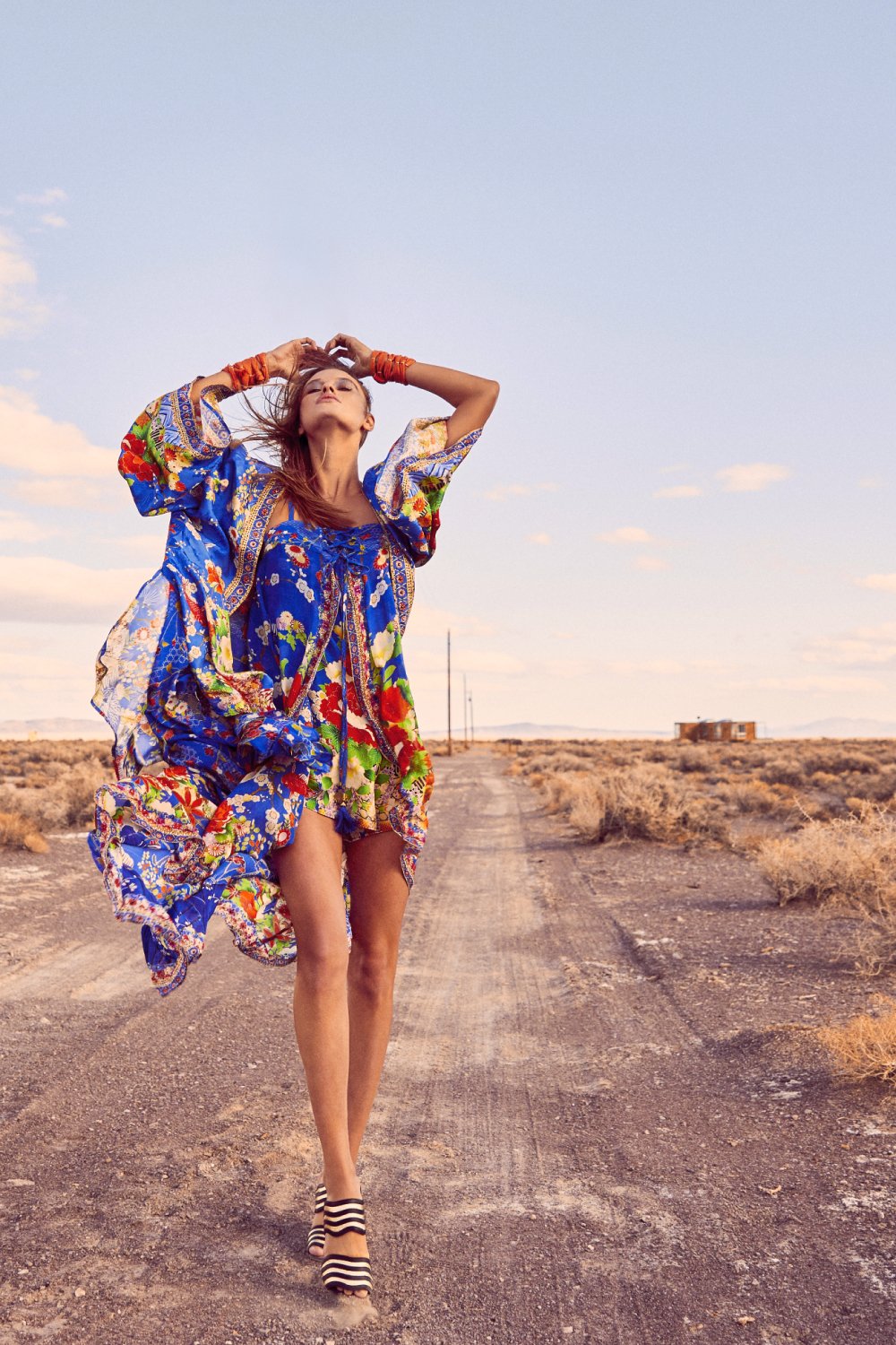 TIE DETAIL OVERLAY PLAYSUIT PLAYING KOI