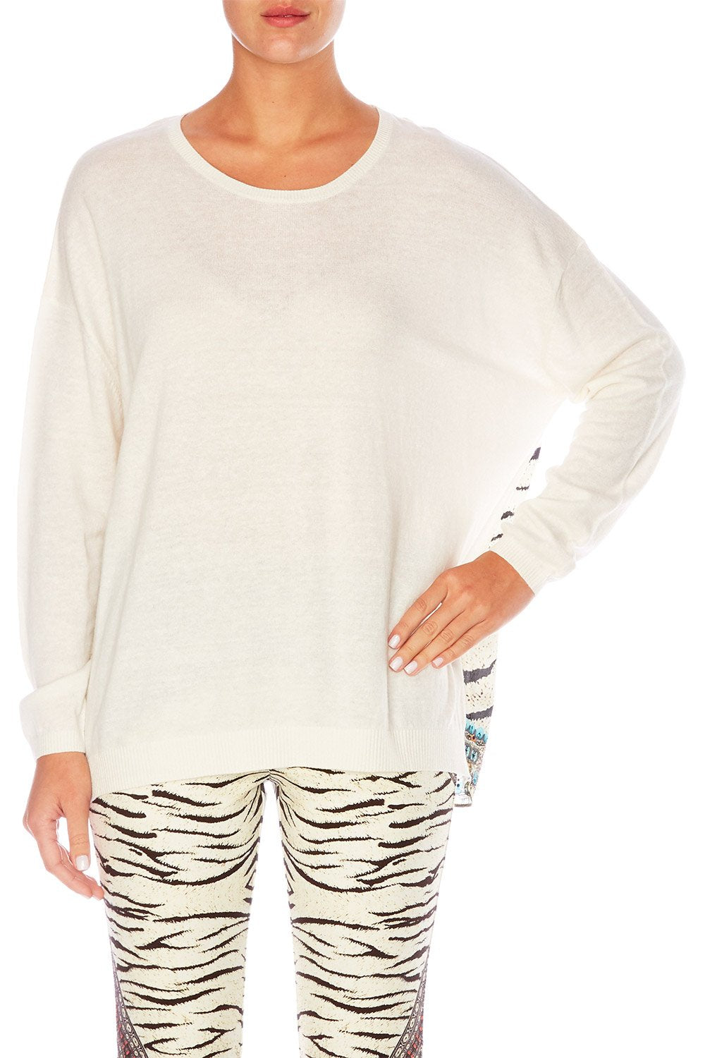 THE BODYGUARD JUMPER W CONTRAST BACK