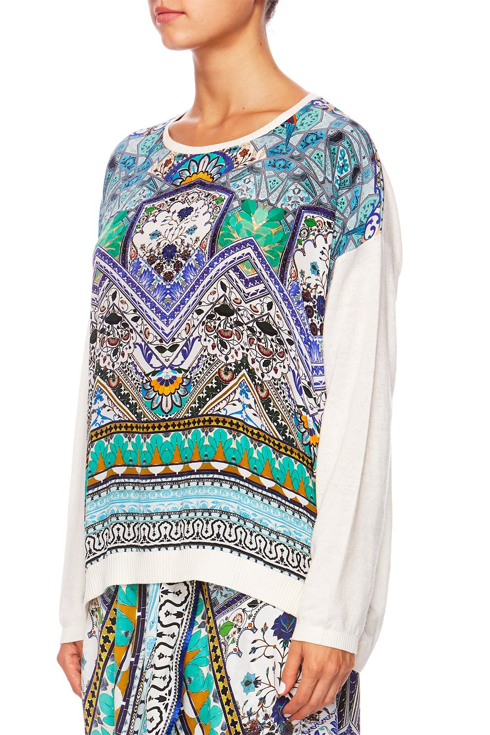 CAMILLA EVERLASTING UDAIPUR JUMPER W CONTRAST FRONT
