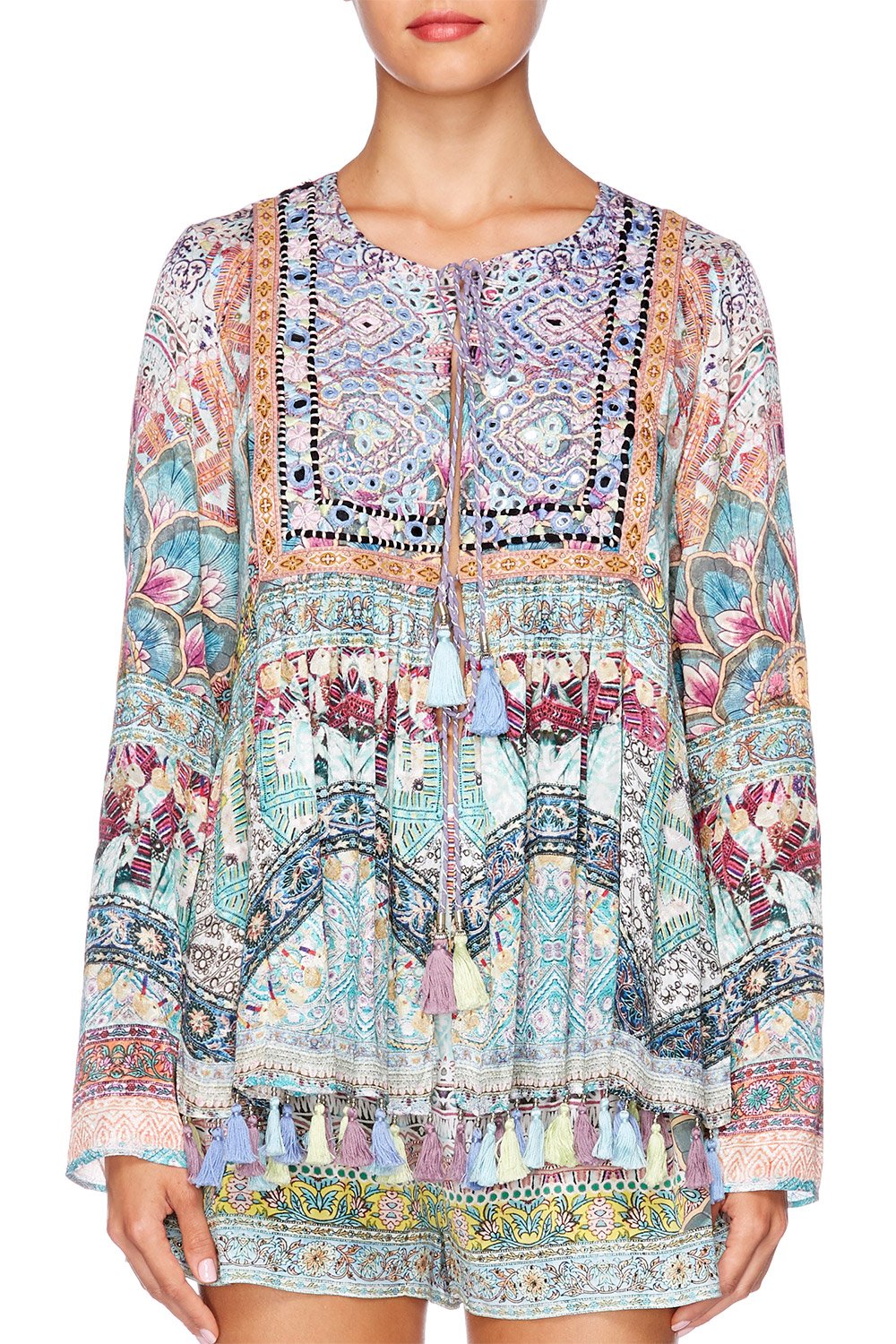 SISTERS OF THE MARIGOLD LONG SLEEVE BIB TOP