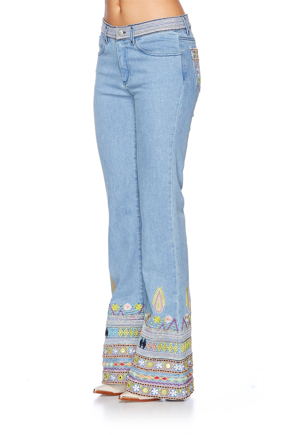 SOUL SISTERS MID RISE FLARED JEAN