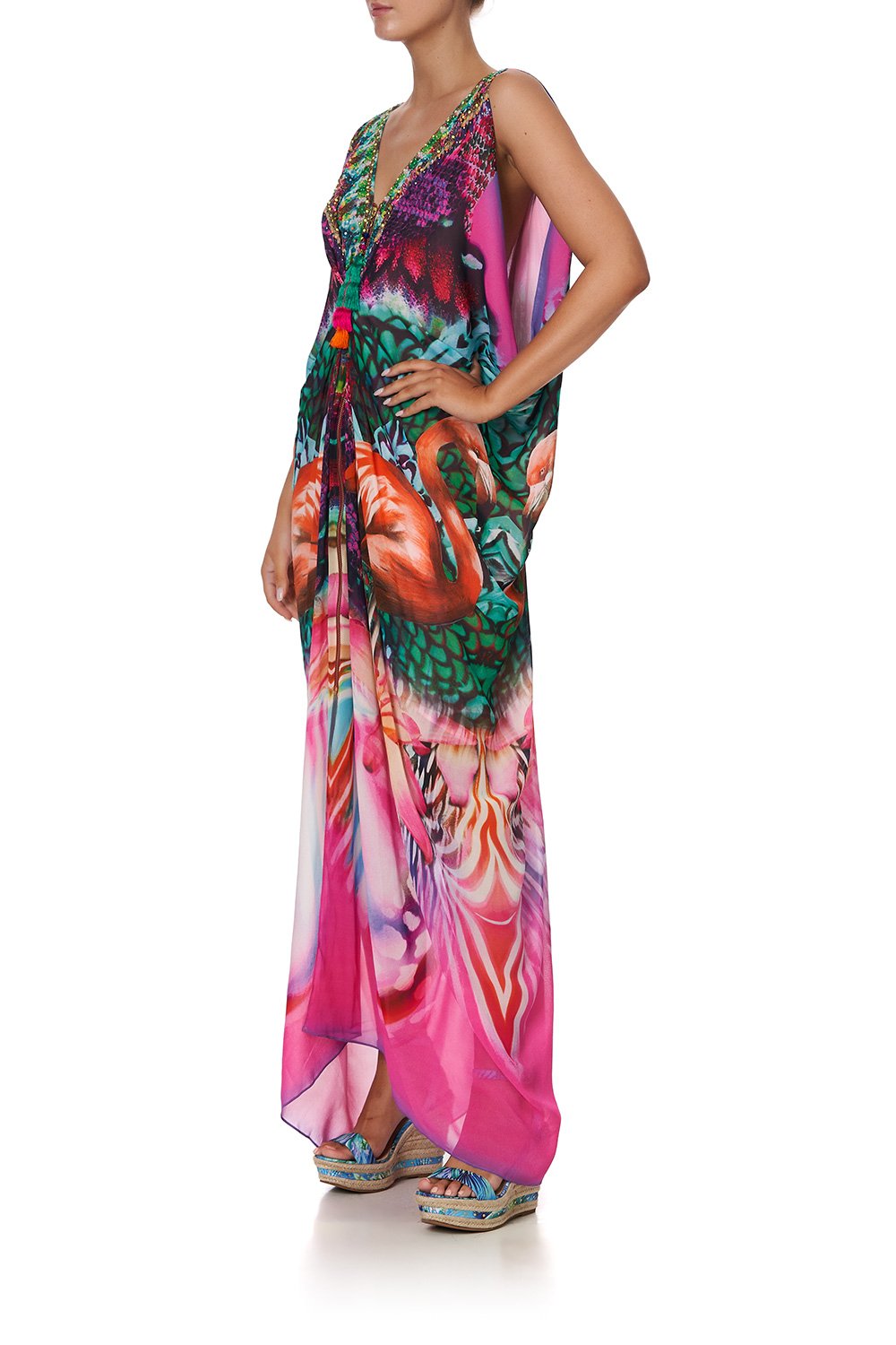 ZIP FRONT LONG DRESS AWAKENED UPTOPIA