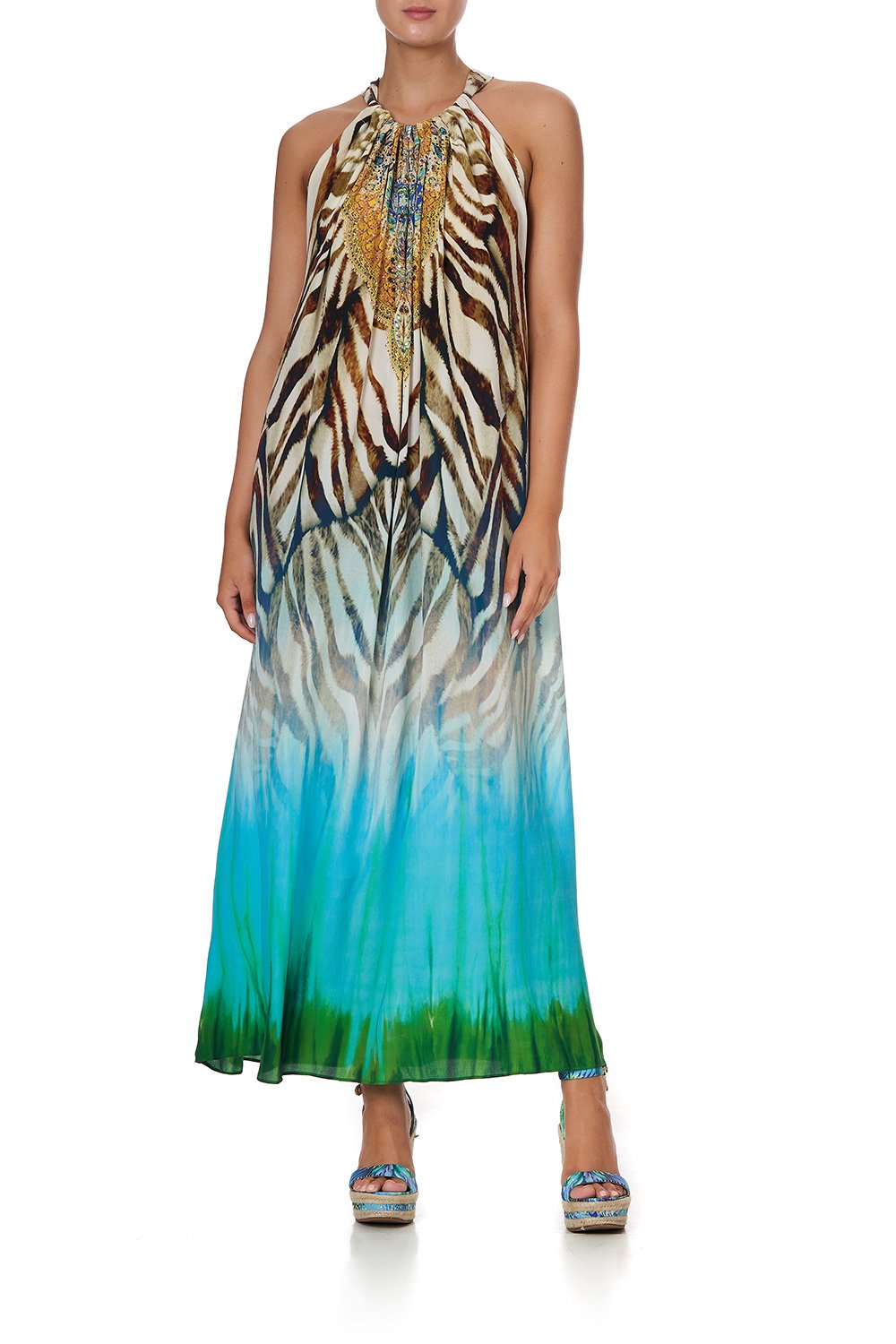 DRAWSTRING LONG DRESS SAVANNAH
