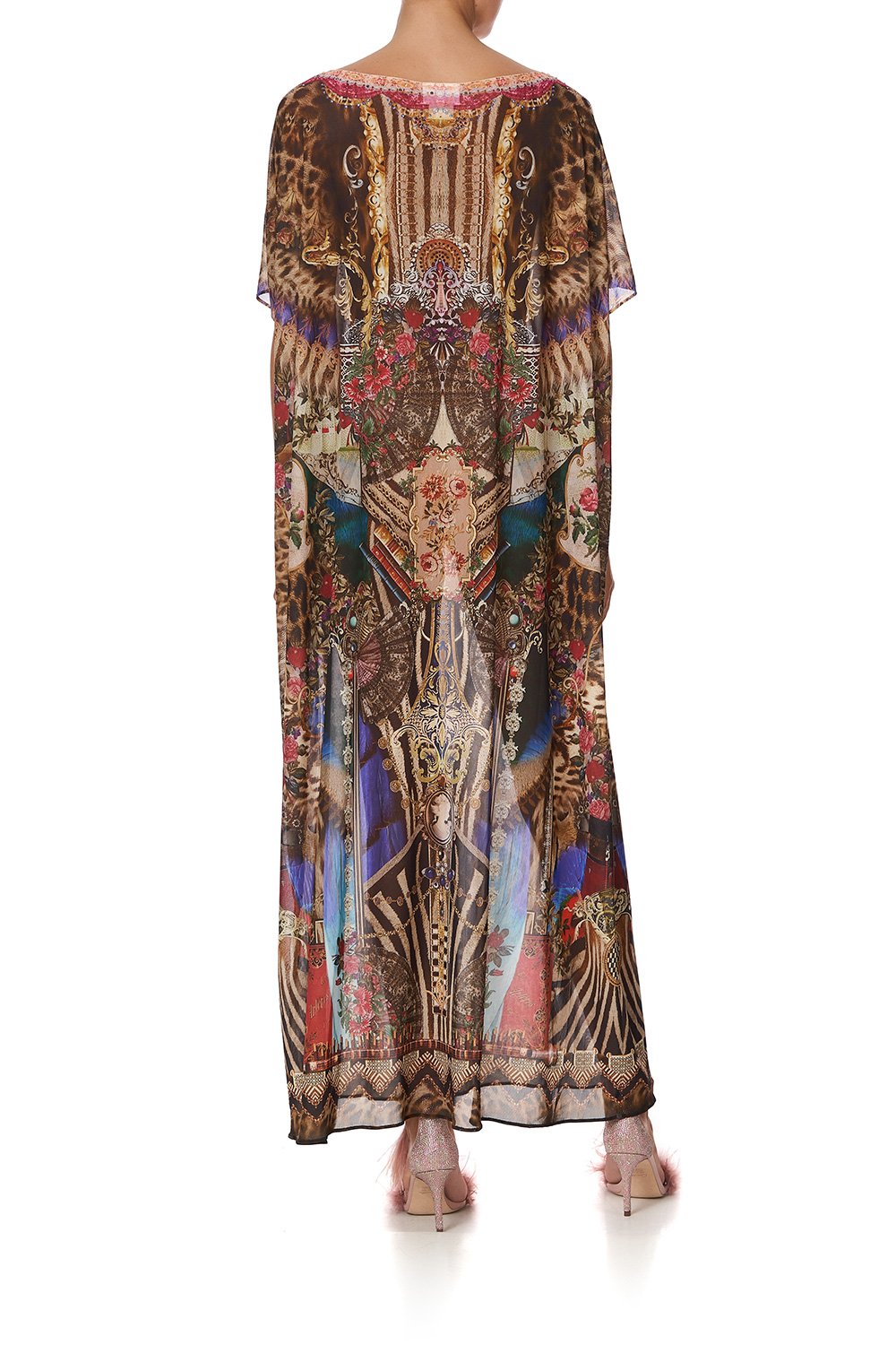 SHEER ROUND NECK KAFTAN STRONGER TOGETHER