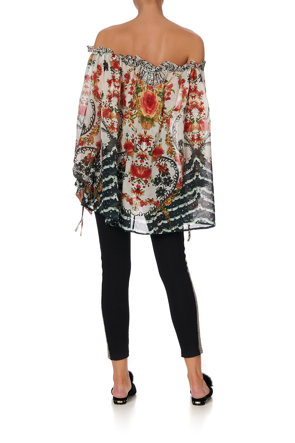 DRAWSTRING BLOUSE LA ROSA