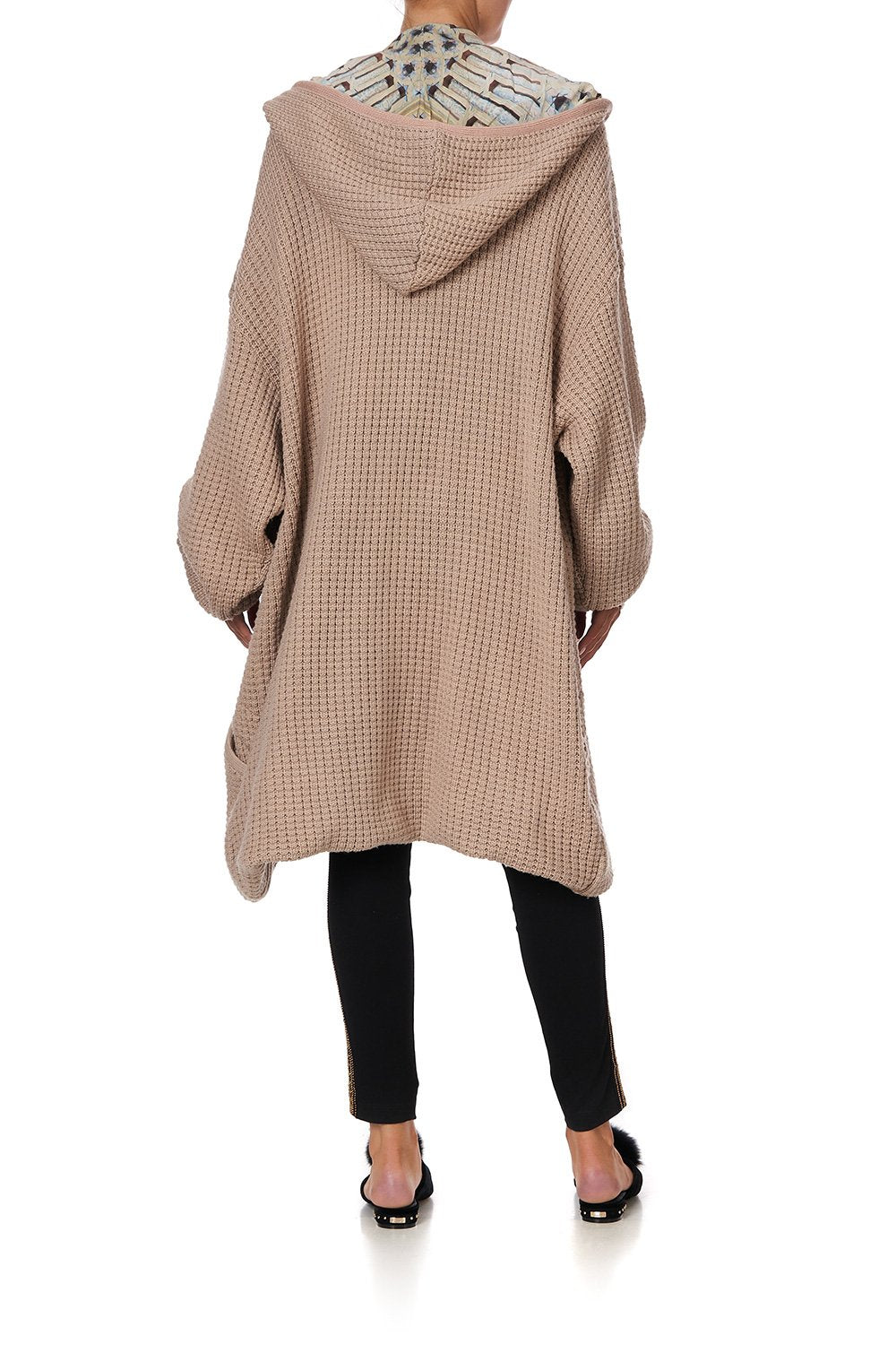 KNITTED LONG HOODIE CELLES TRIBUTE