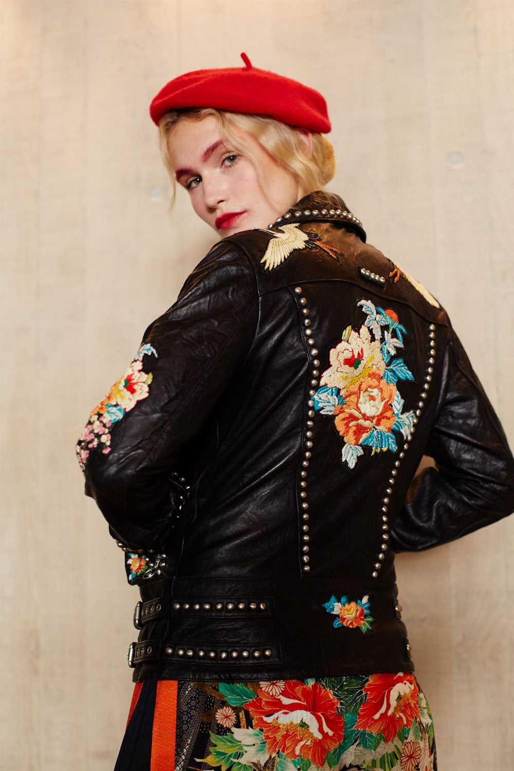 CAMILLA MIDNIGHT MOONCHILD STUDDED BIKER JACKET