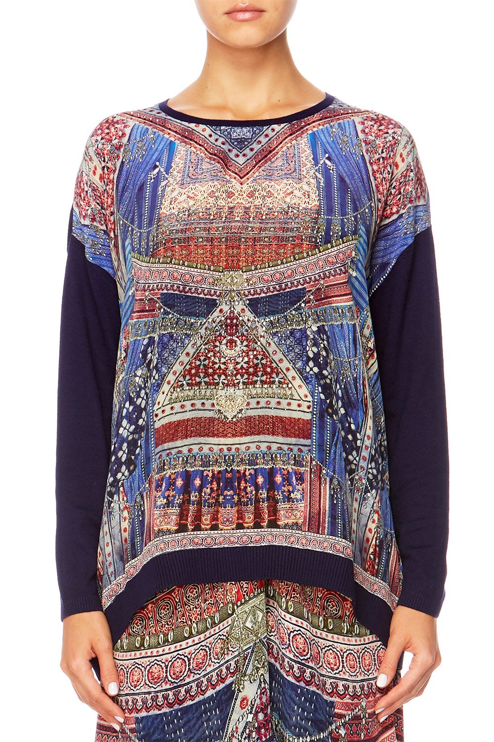 OVERNIGHT BAG JUMPER W CONTRAST FRONT