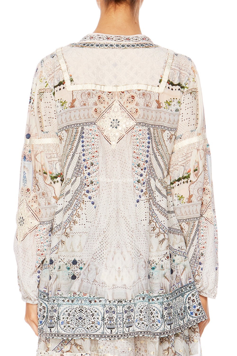 BREAKFAST WITH SILVIA LONGLINE PEASANT TOP