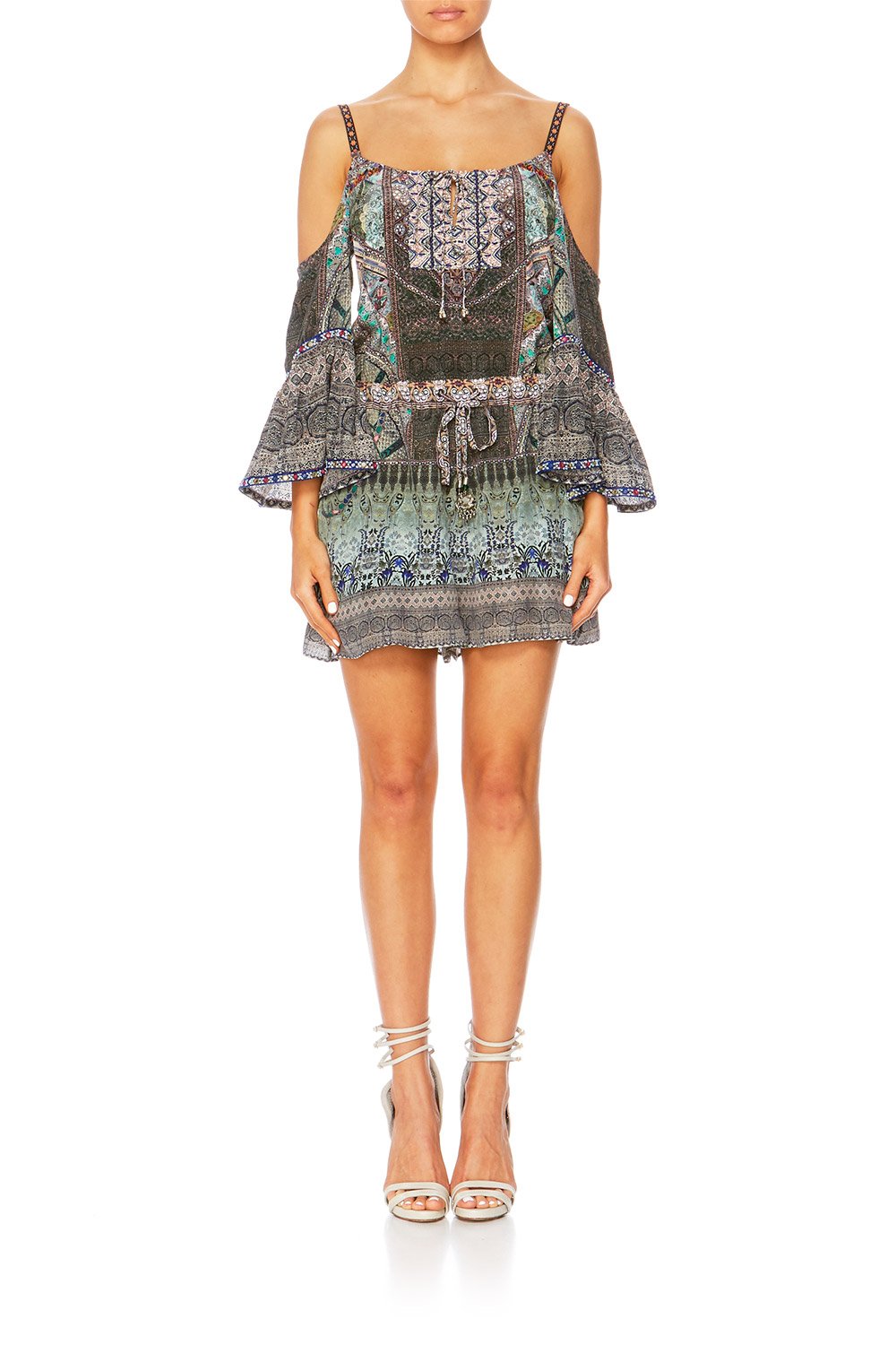 MAMAS HOME DROP SHOULDER PLAYSUIT W BIB