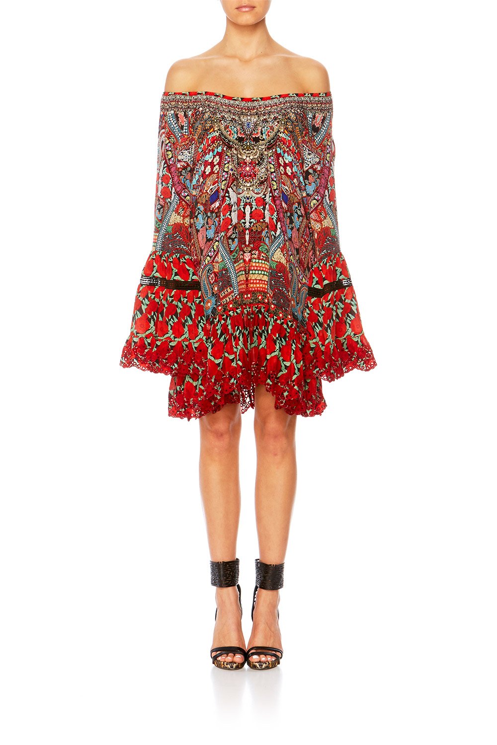 QUEEN ALIKA A LINE FRILL DRESS