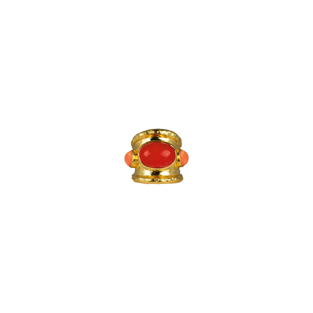 VALERE RED JADE COMO RING MULTI