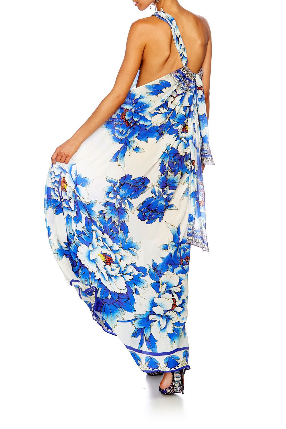 RING OF ROSES DRAWSTRING DRESS