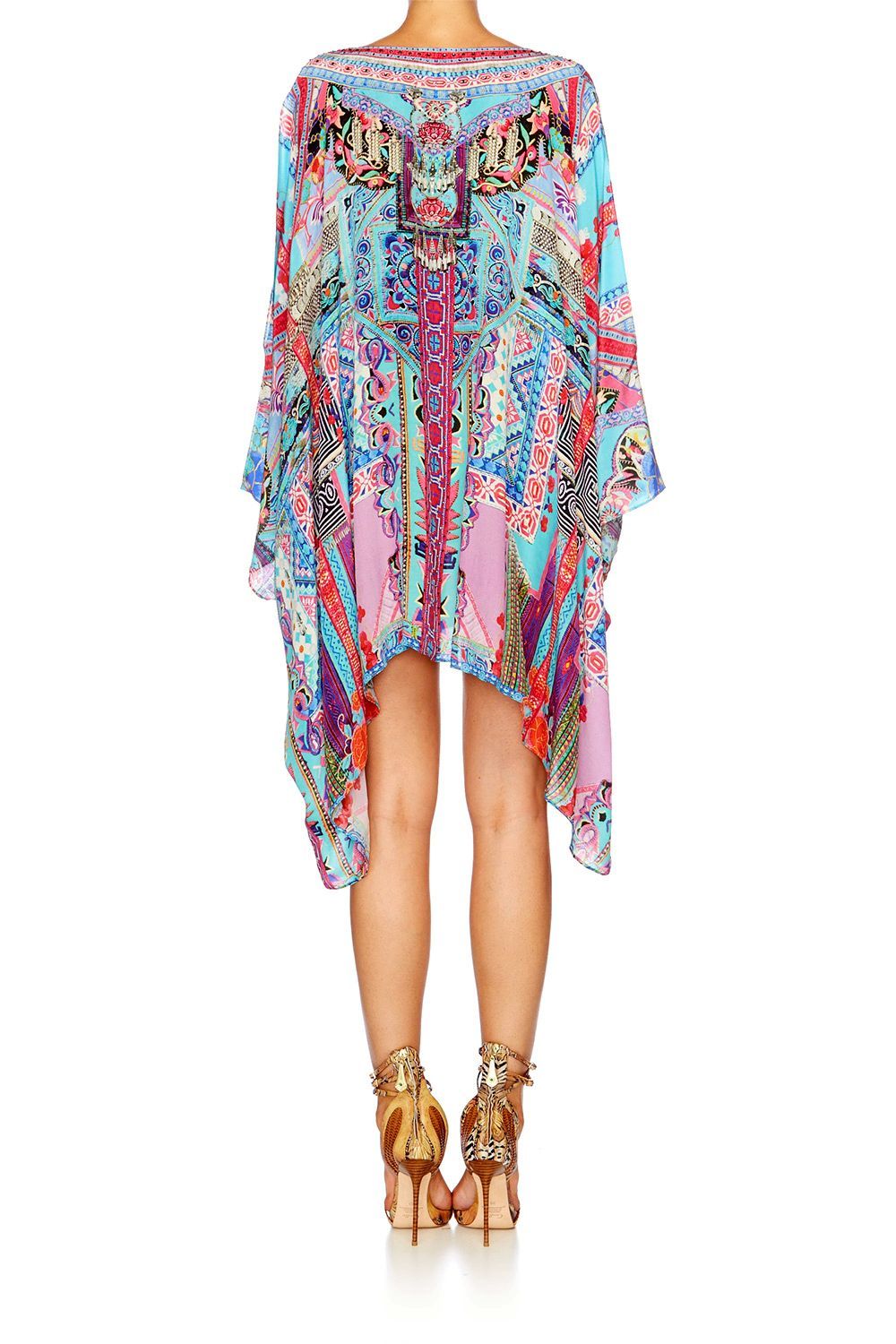 FESTIVAL FRIENDS SPLIT SHOULDER SHORT KAFTAN