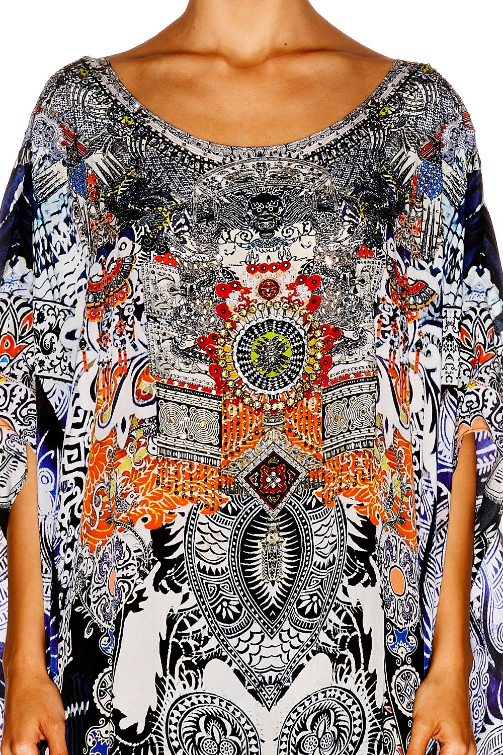 HEART OF HONG ROUND NECK KAFTAN