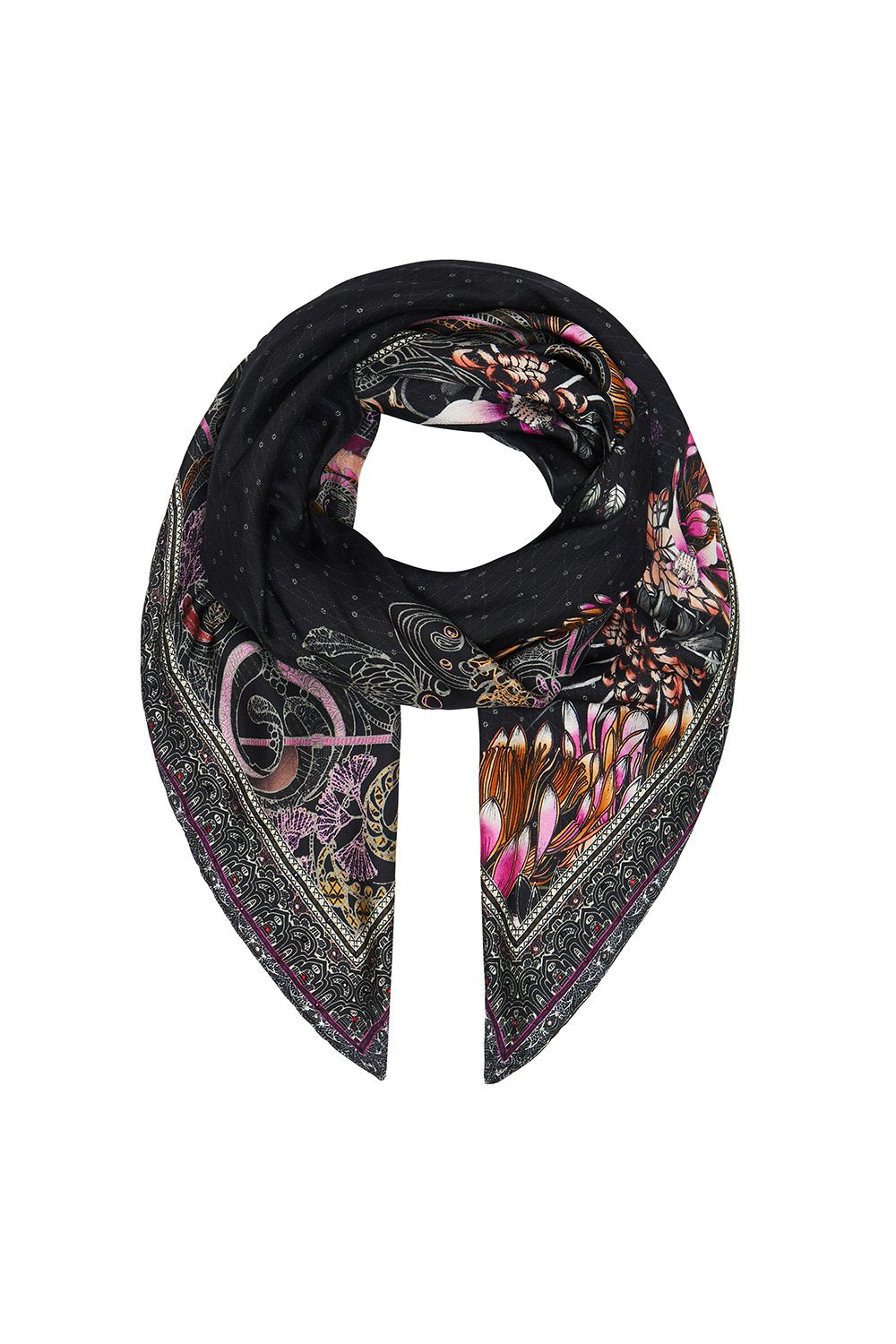 LARGE SQUARE SCARF RESTLESS NIGHTS