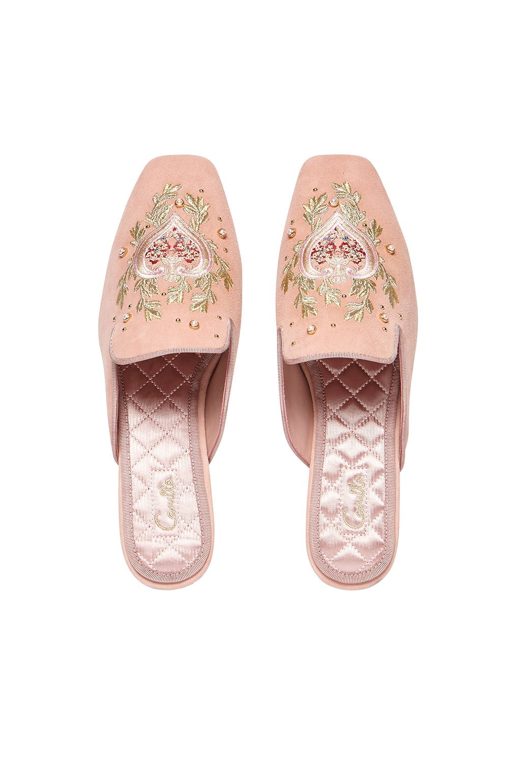 SQUARE TOE SLIPPER DUSTY PINK