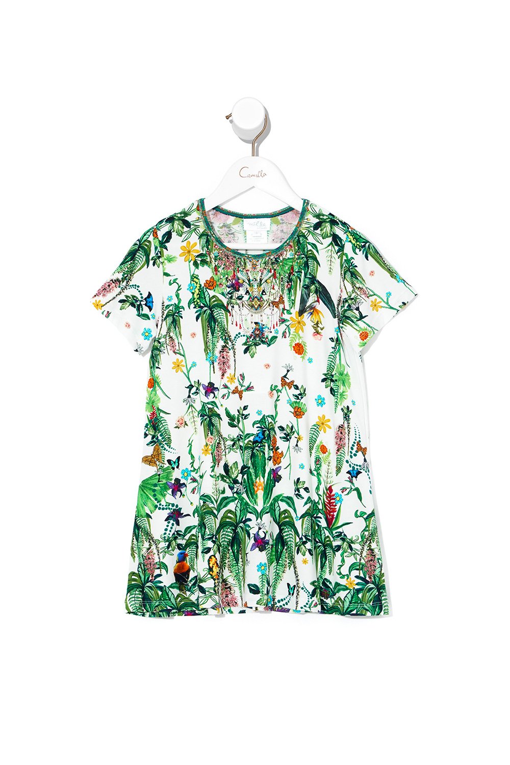 KIDS TSHIRT DRESS WITH FLARE HEM DAINTREE DARLING