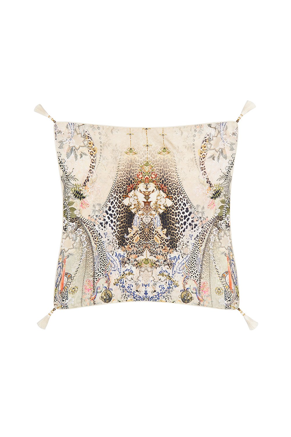 LARGE SQUARE CUSHION COASTAL TREASURE