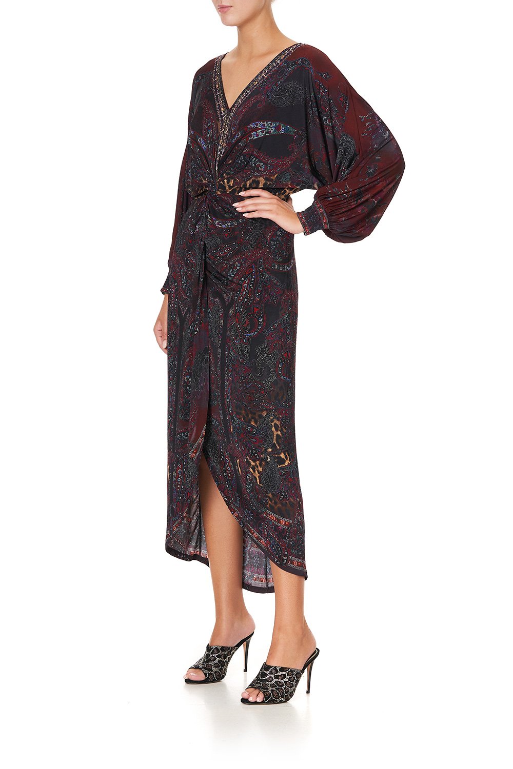 TWIST FRONT DRESS THE SMOKING LOUNGE