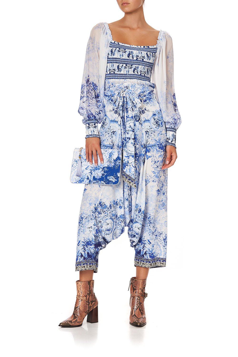 SMALL CANVAS CLUTCH HIGH TEA