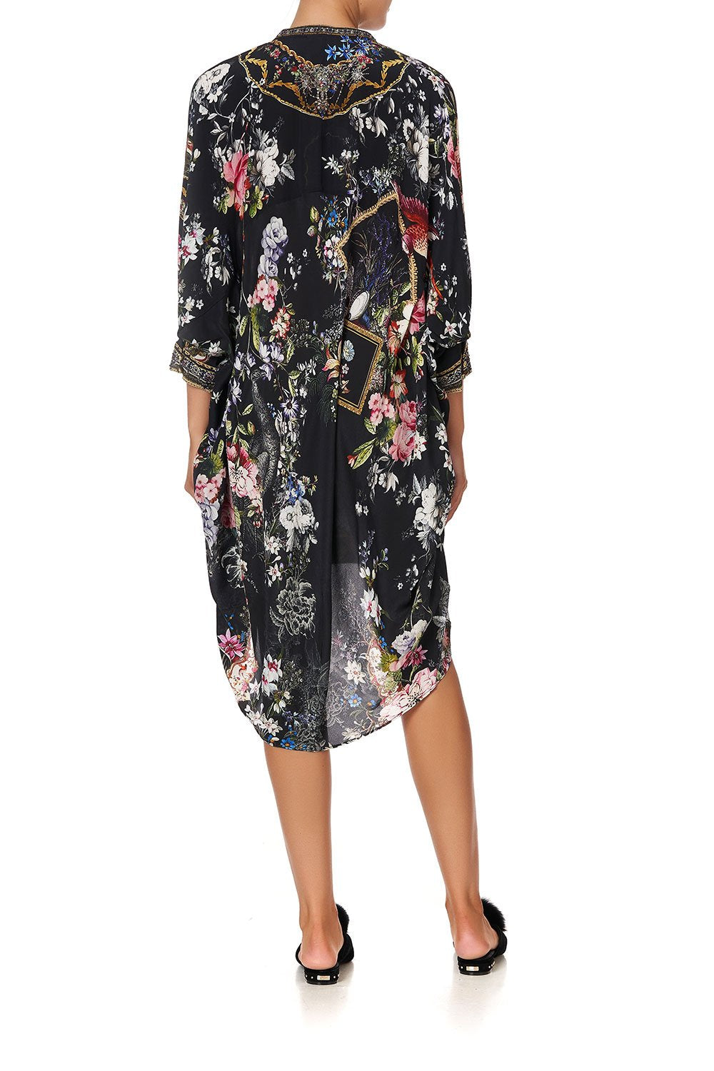 V-NECK DRESS WITH DRAPED BACK FROM THE ARCHIVES