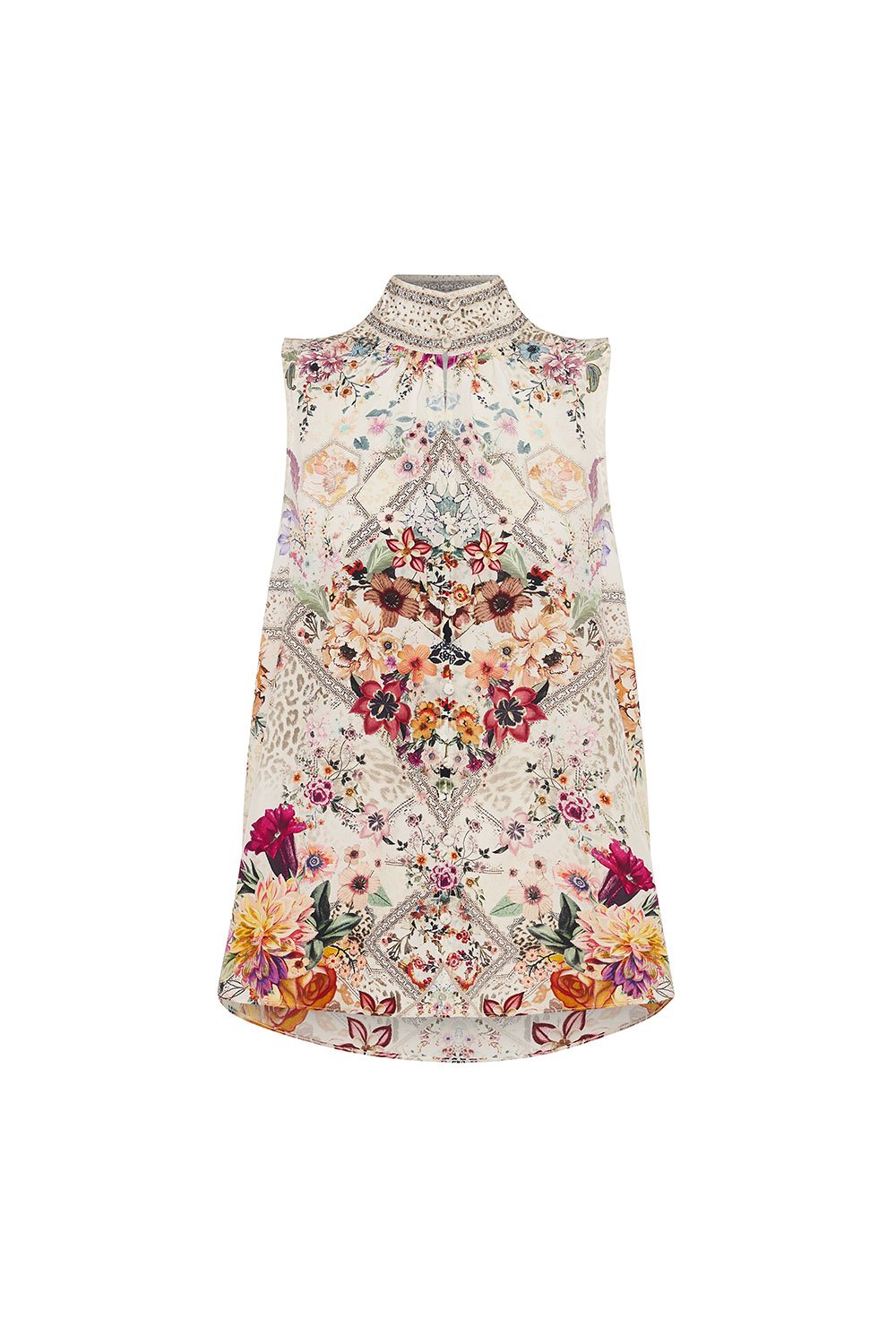 HIGH NECK GATHERED CAMI SEW IN LOVE