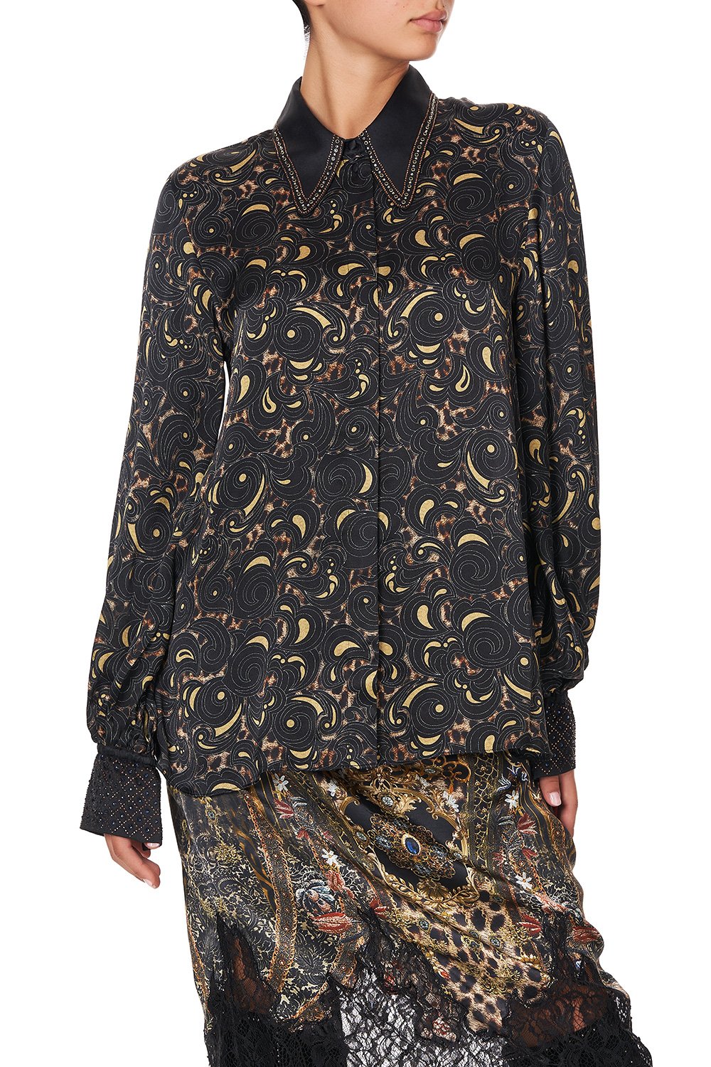 CURVED COLLAR BLOUSE ABINGDON PALACE