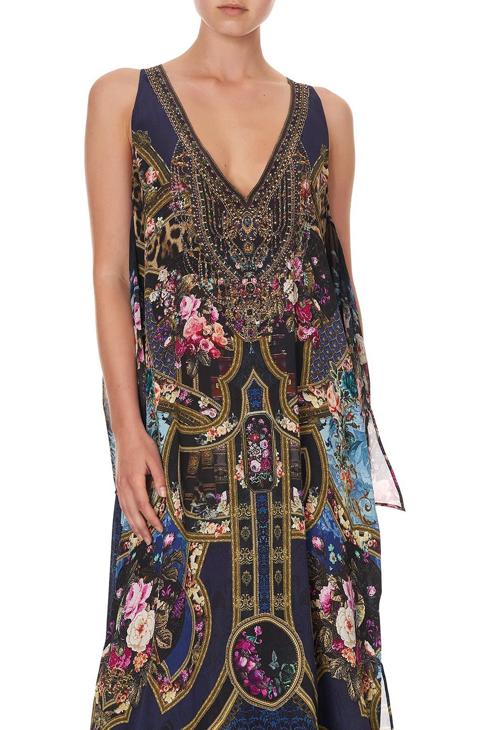 TIE FRONT MULTIWEAR DRESS FIELDS OF TREASURE