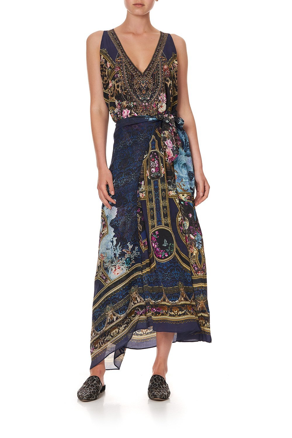 TIE FRONT MULTIWEAR DRESS FIELDS OF TREASURE