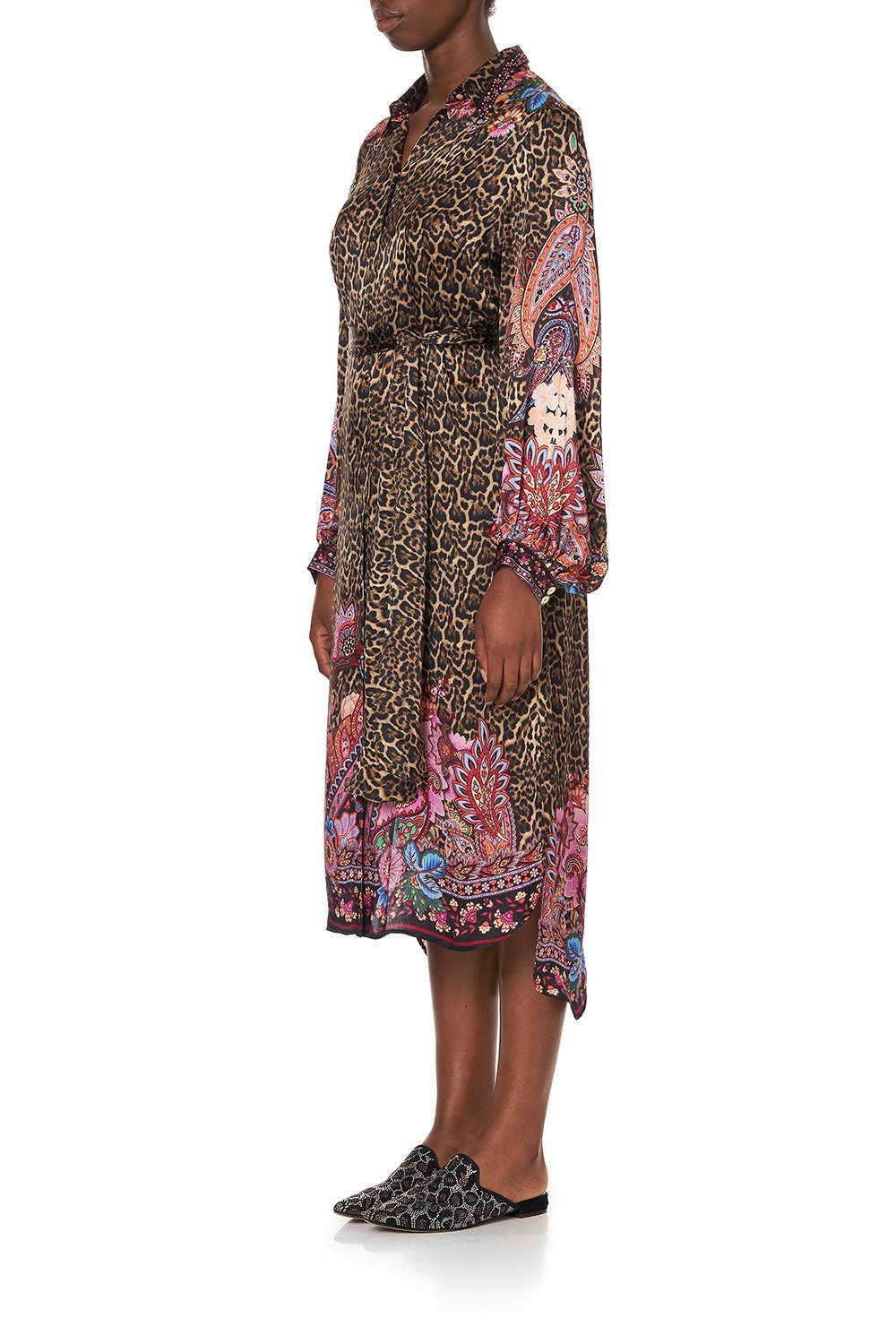 HIGH LOW MIDI SHIRT DRESS MAYFAIR MARY