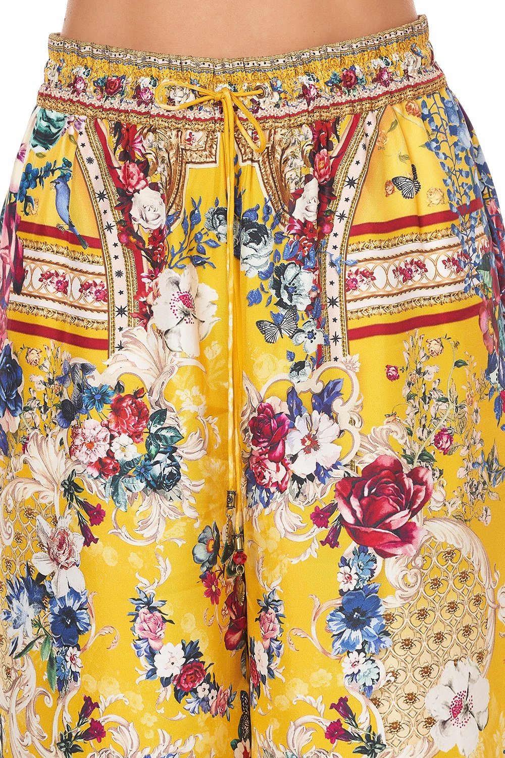 STRAIGHT LEG PANT CROWNED ROSES