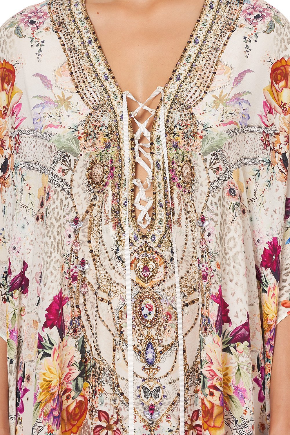 LACE UP KAFTAN SEW IN LOVE