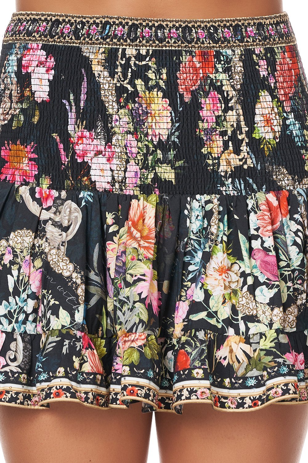 SHORT SHIRRED SKIRT HAMPTON HIVE