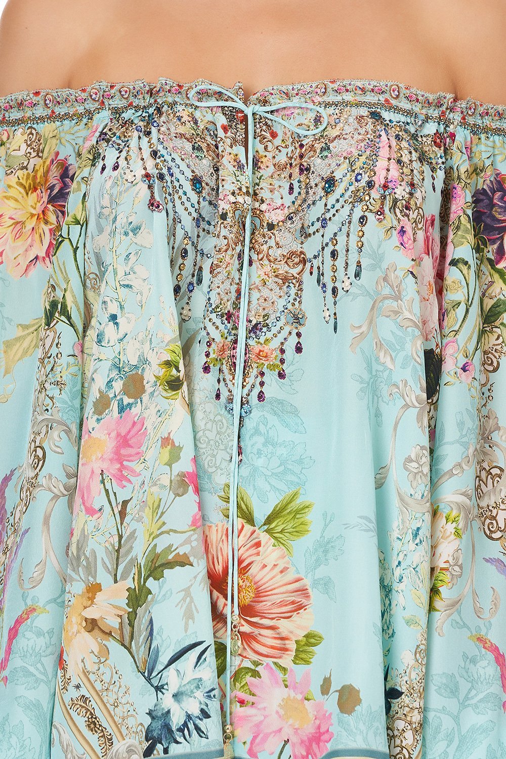 NECK TIE GATHERED BLOUSE A ROYAL STITCH UP