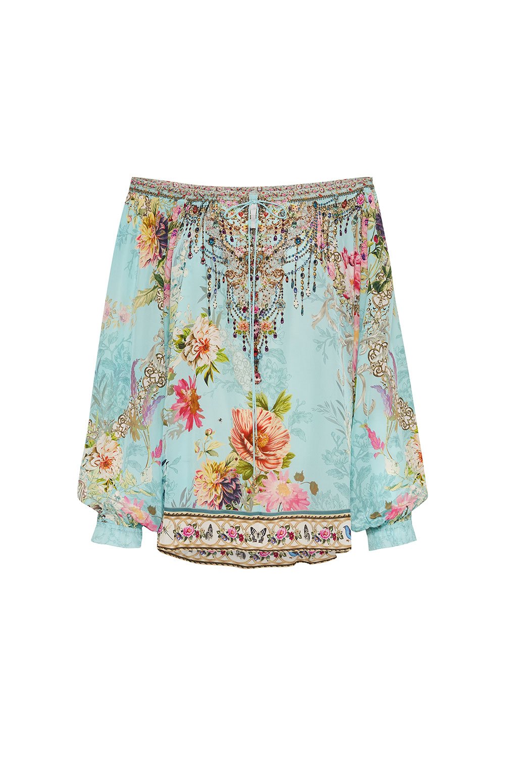 NECK TIE GATHERED BLOUSE A ROYAL STITCH UP