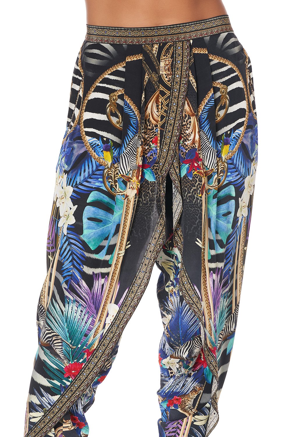 GATHERED WRAP FRONT TROUSER RAINBOW ROOM