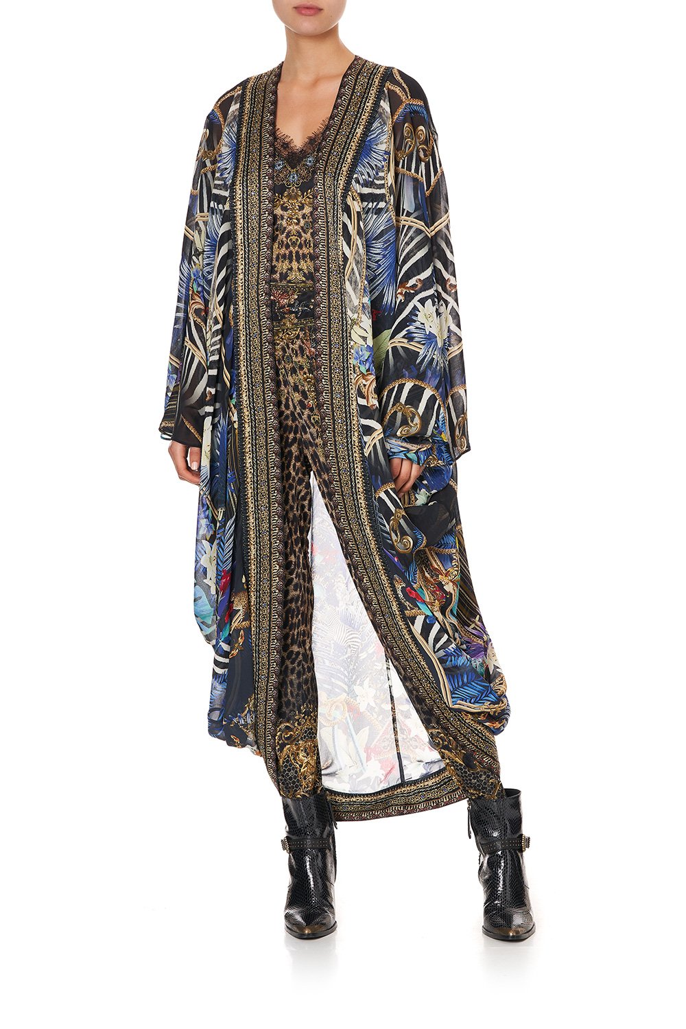 LONGE SLEEVE LONG CAPE RAINBOW ROOM