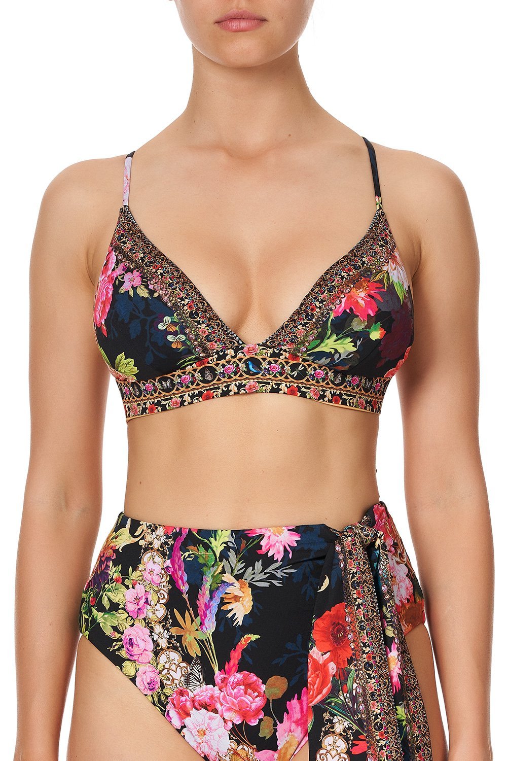 LACE BACK TRI BRA HAMPTON HIVE