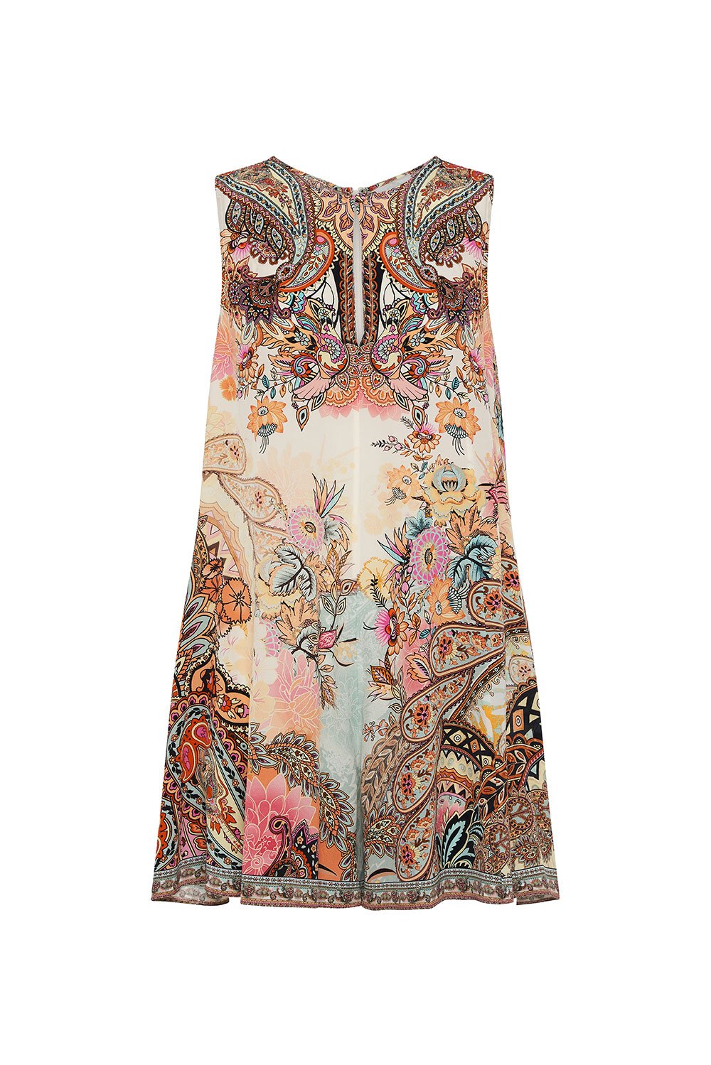 SLEEVELESS FLARED PLAYSUIT CARNABY DISCO