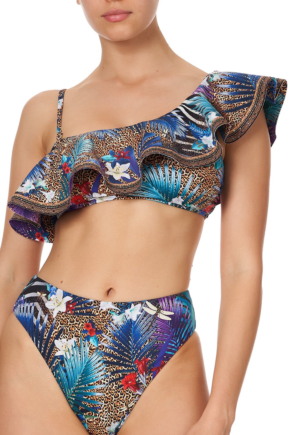 ONE SHOULDER FRILL BRA RAINBOW ROOM