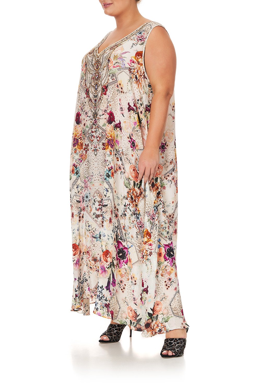 V NECK RACERBACK DRESS SEW IN LOVE