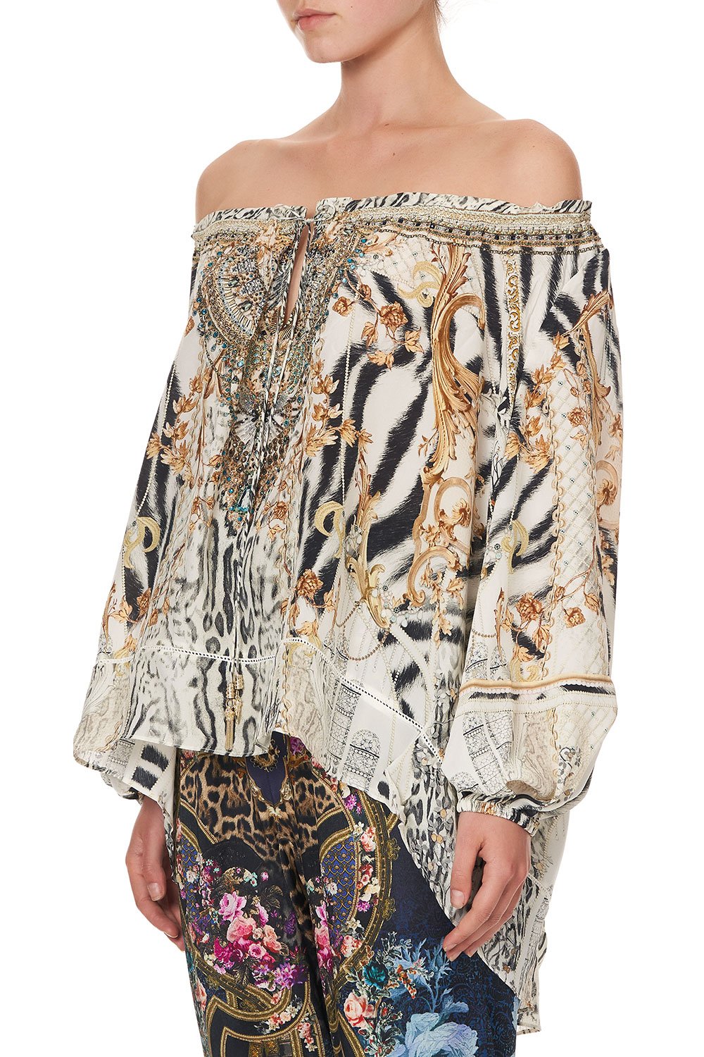 OFF THE SHOULDER BLOUSE GATES OF GLORY