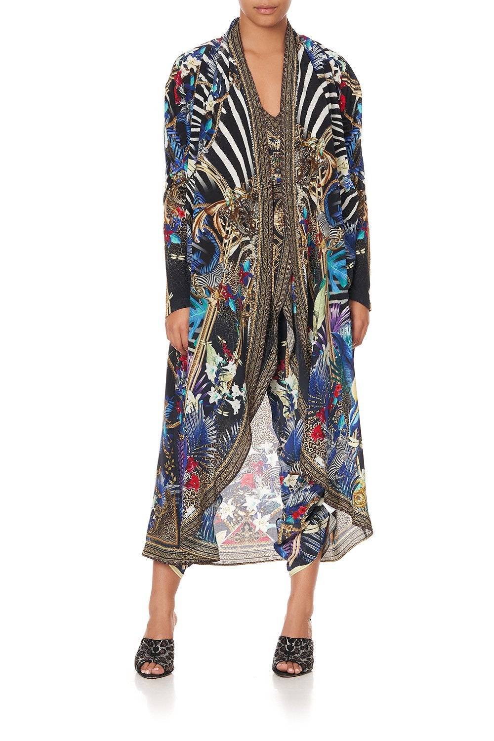 LONG CASUAL JACKET WITH POCKETS RAINBOW ROOM